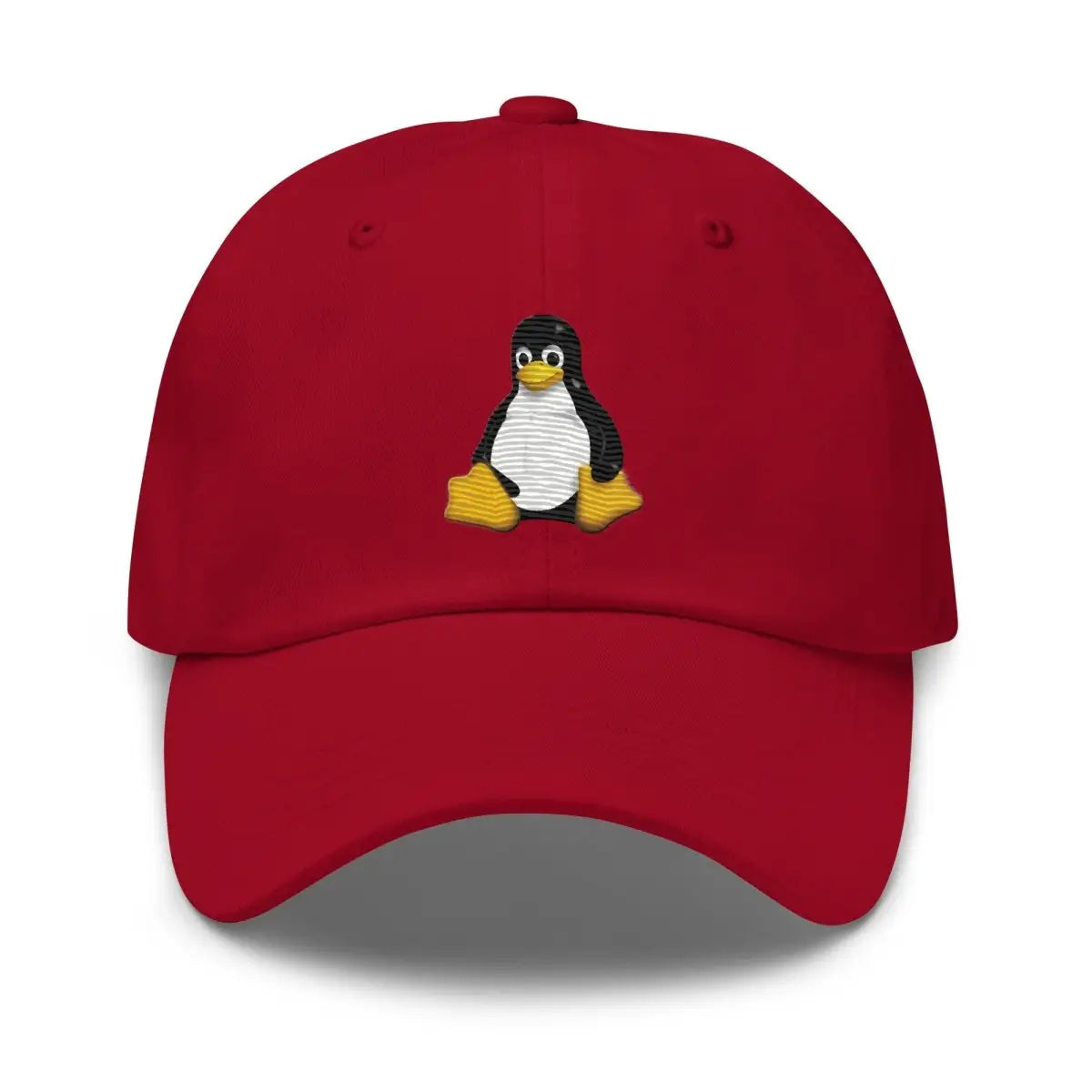 Linux Tux Cap - Cranberry