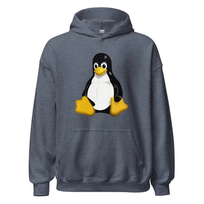 Linux Tux Hoodie (unisex) - Heather Sport Dark Navy / M