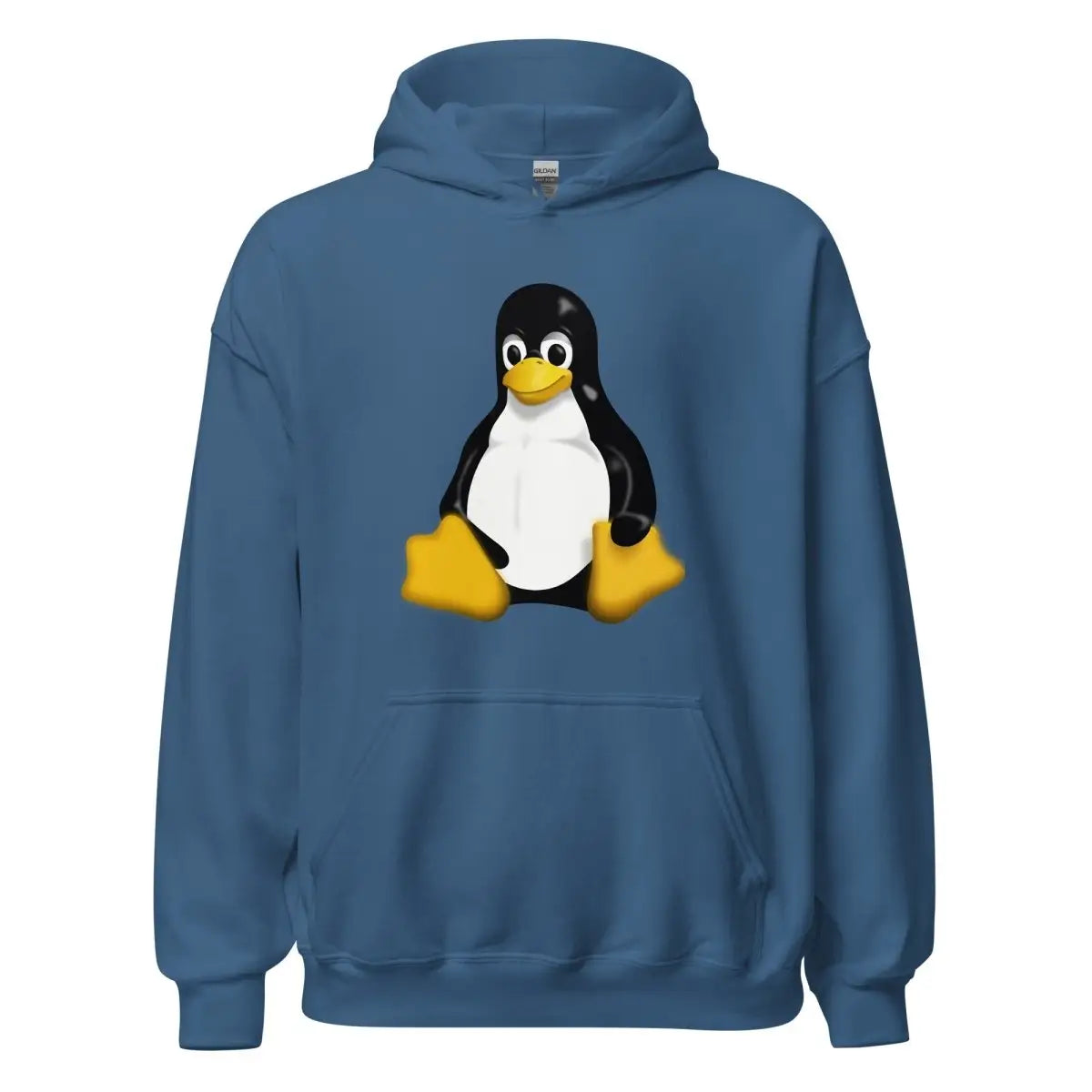 Linux Tux Hoodie (unisex) - Indigo Blue / M