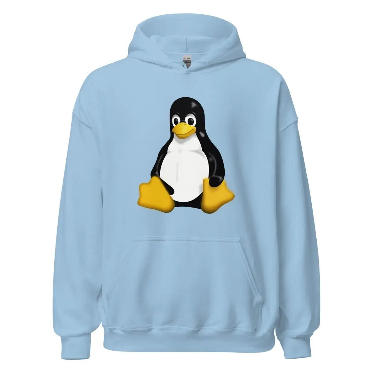 Linux Tux Hoodie (unisex) - Light Blue / M