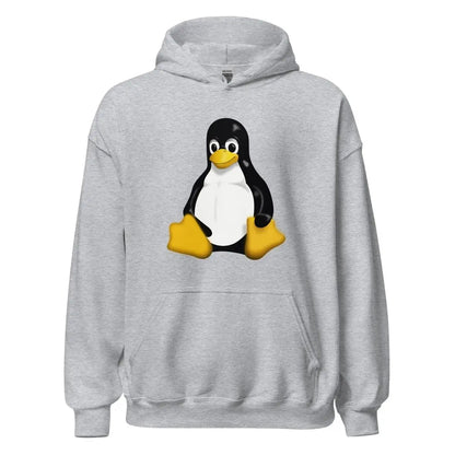 Linux Tux Hoodie (unisex) - Sport Grey / M