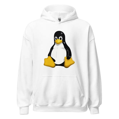 Linux Tux Hoodie (unisex) - White / M