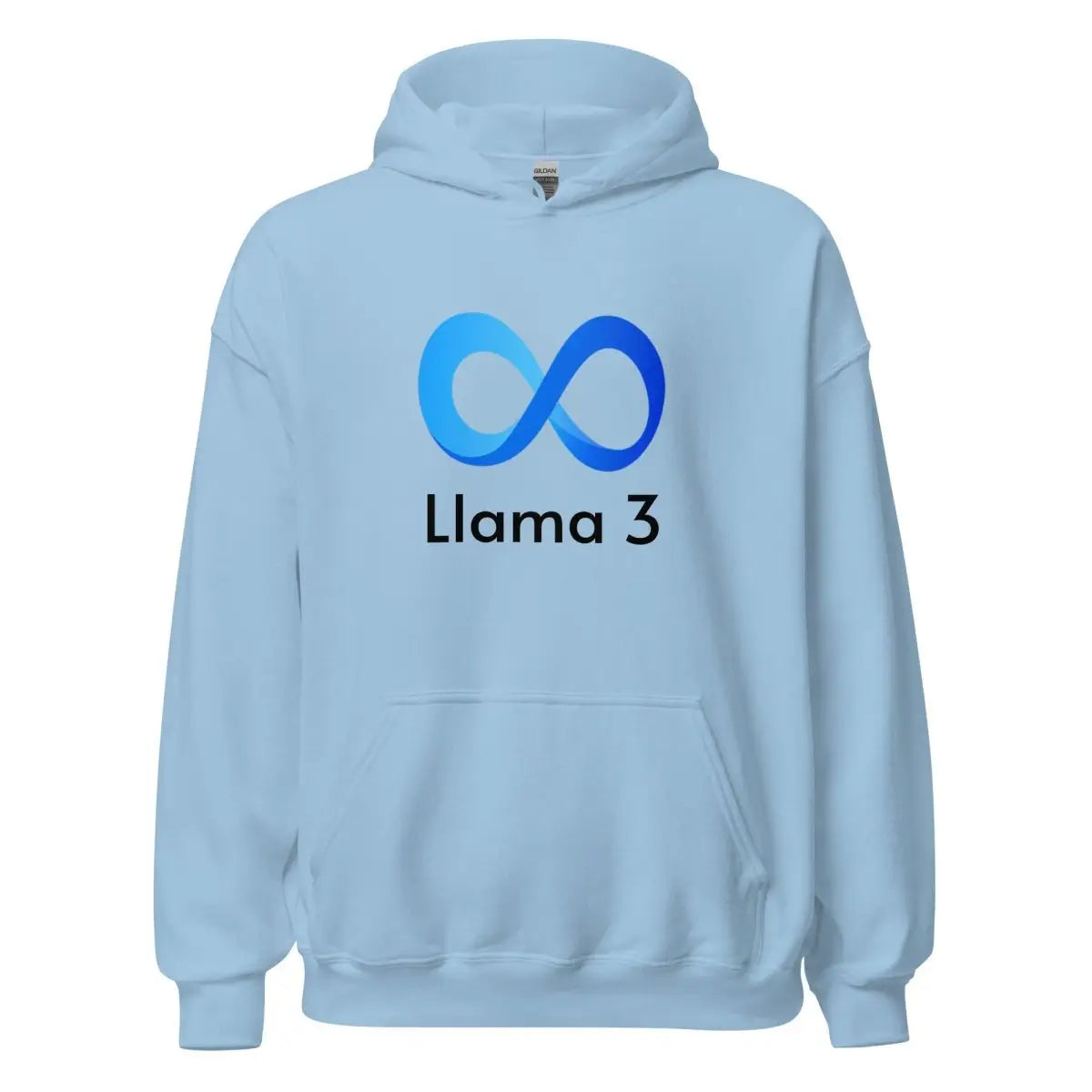 Llama 3 Hoodie 2 (unisex) - Light Blue / M