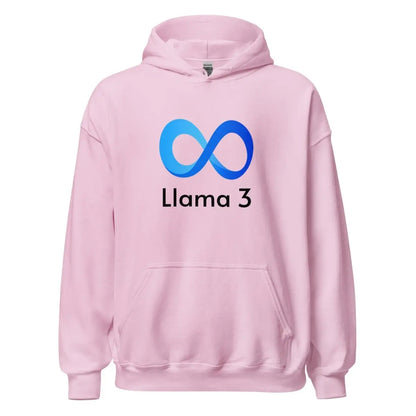 Llama 3 Hoodie 2 (unisex) - Light Pink / M