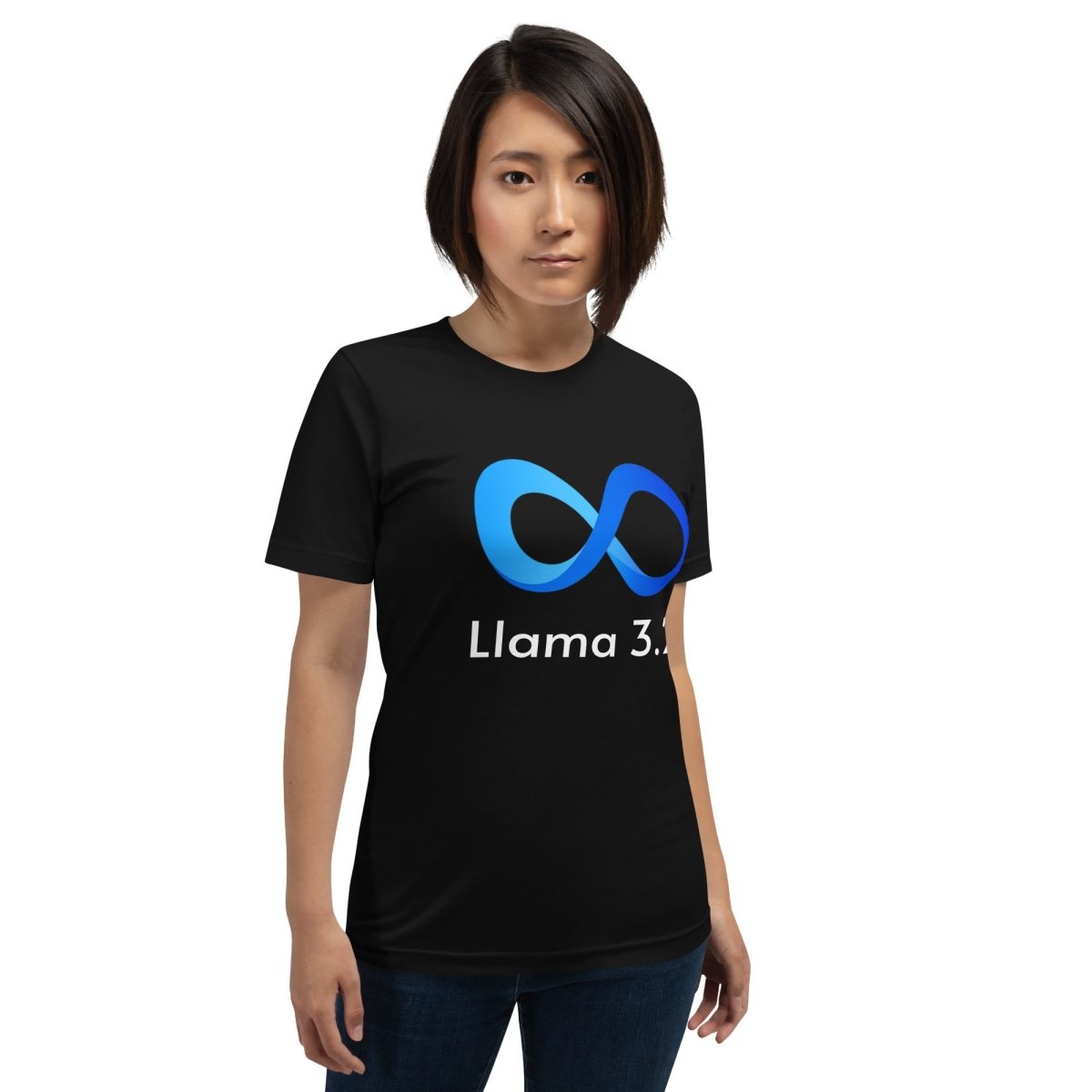 Llama 3.2 T-Shirt (unisex) - Black - AI Store