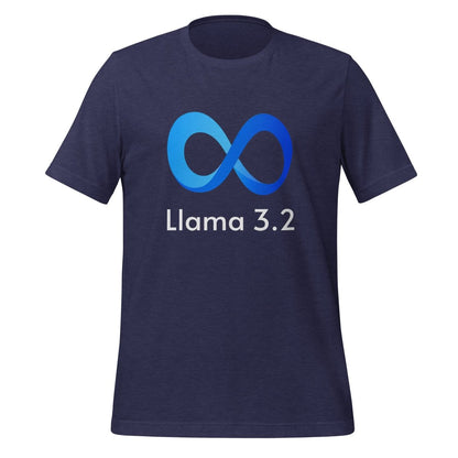 Llama 3.2 T-Shirt (unisex) - Heather Midnight Navy - AI Store