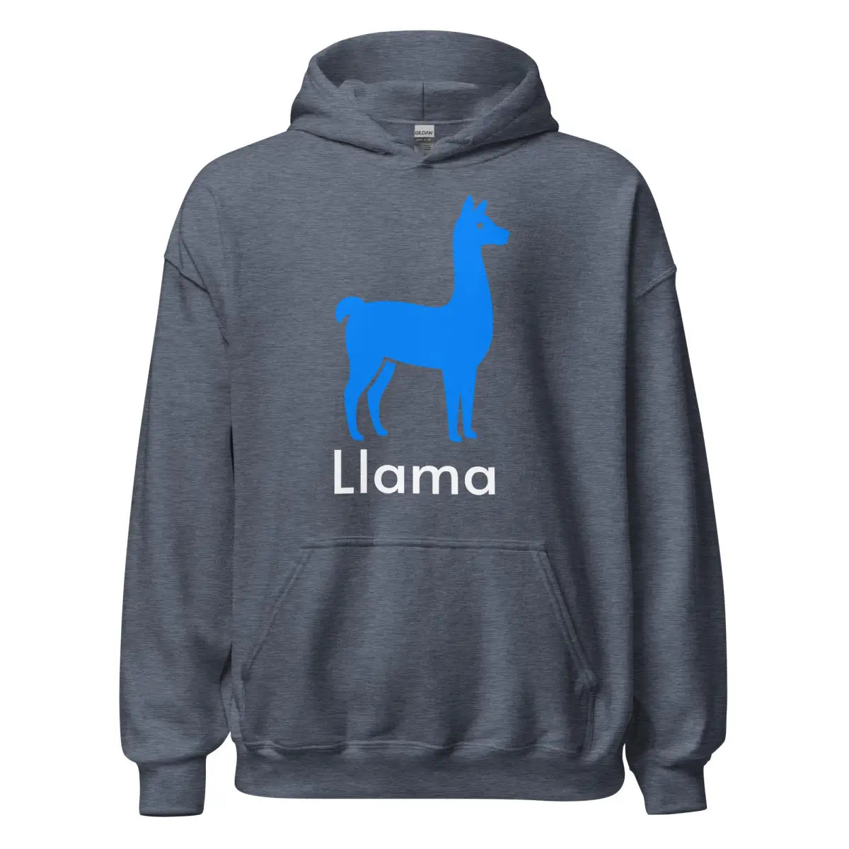 The Llama Hoodie (unisex) Heather Sport Dark Navy / m.