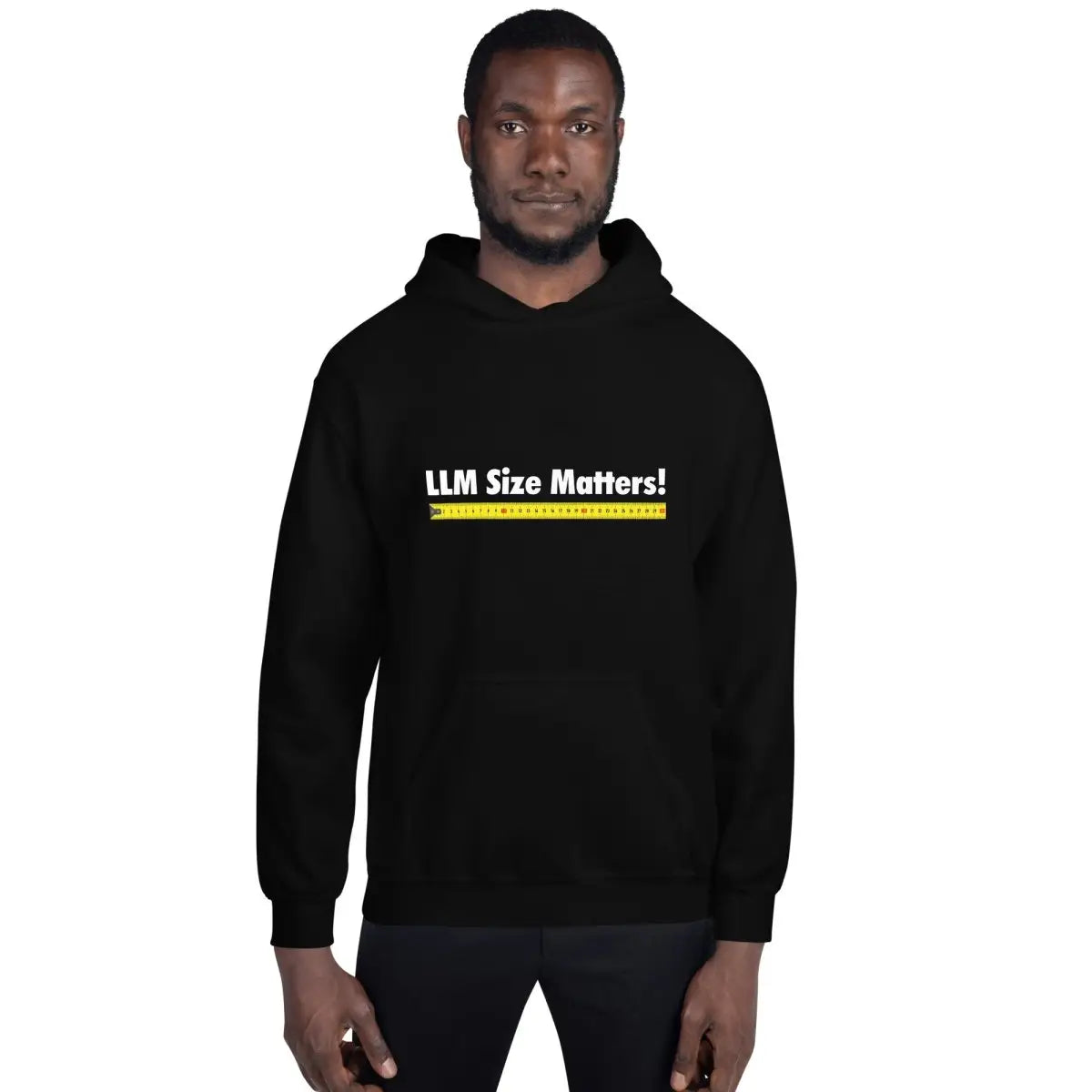 The Llm Size Matters! Hoodie (unisex).