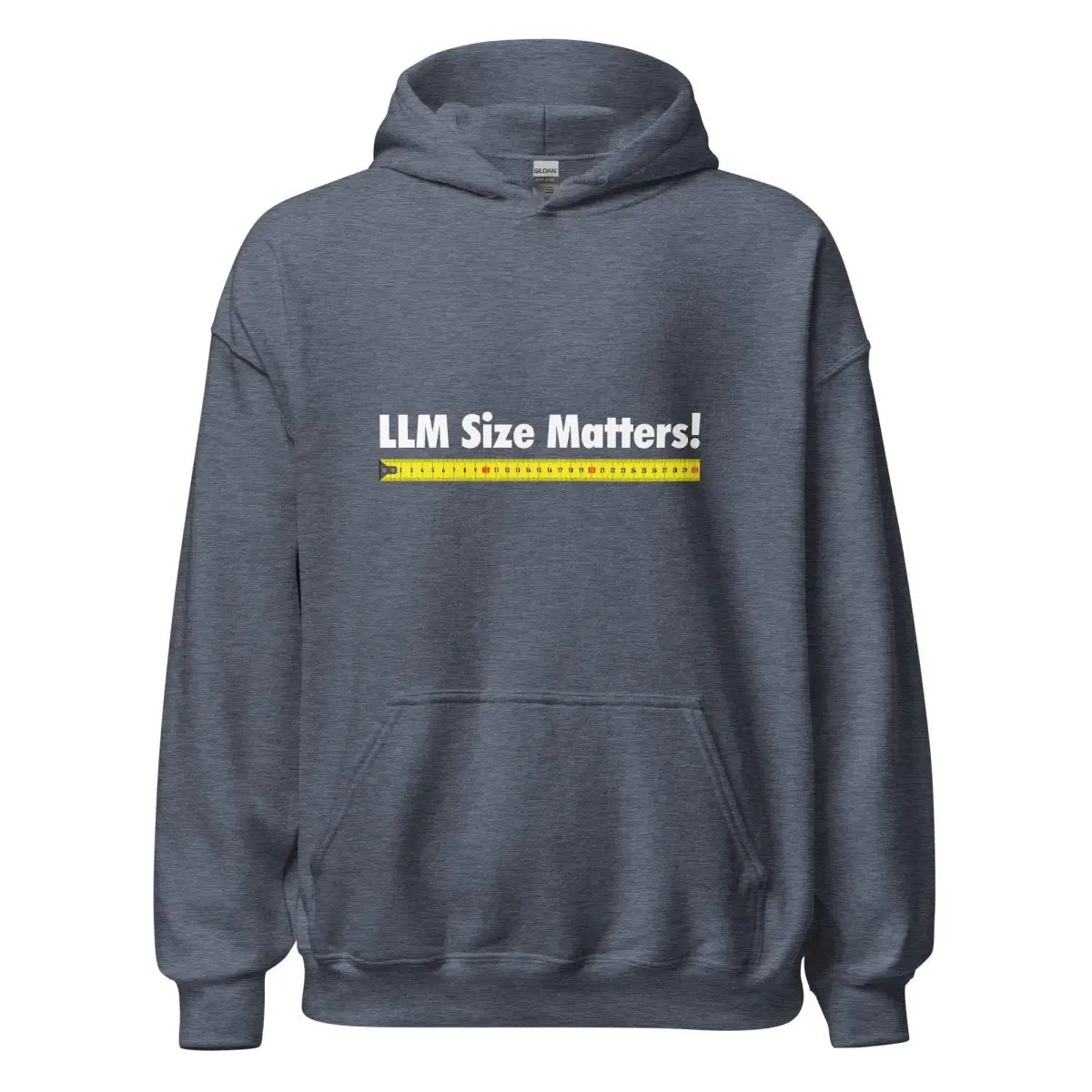 LLM Size Matters! Hoodie (unisex) - Heather Sport Dark Navy / M