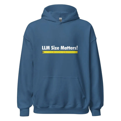 LLM Size Matters! Hoodie (unisex) - Indigo Blue / M