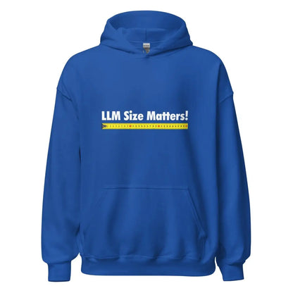 LLM Size Matters! Hoodie (unisex) - Royal / M