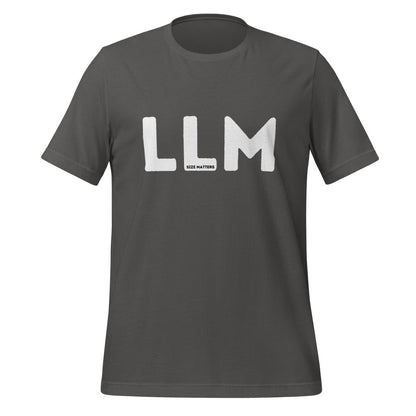 LLM SIZE MATTERS T-Shirt 2 (unisex) - Asphalt - AI Store