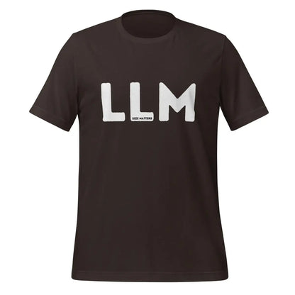 LLM SIZE MATTERS T-Shirt 2 (unisex) - Brown / M