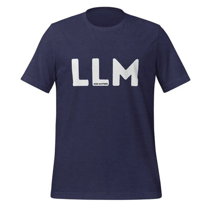 LLM SIZE MATTERS T-Shirt 2 (unisex) - Heather Midnight Navy / M