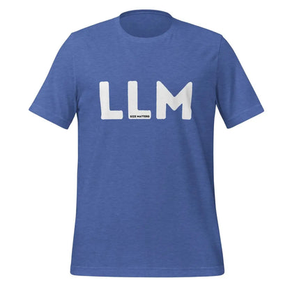 LLM SIZE MATTERS T-Shirt 2 (unisex) - Heather True Royal / M