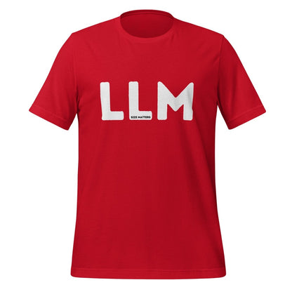 LLM SIZE MATTERS T-Shirt 2 (unisex) - Red - AI Store