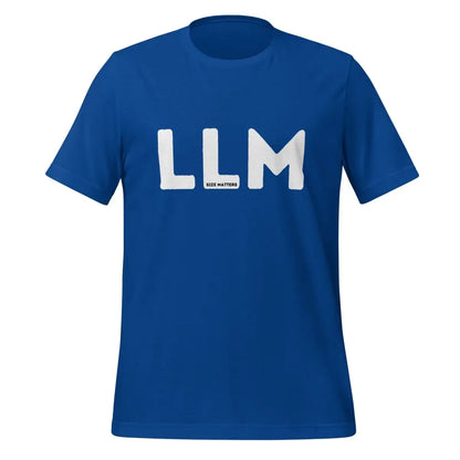 LLM SIZE MATTERS T-Shirt 2 (unisex) - True Royal / M