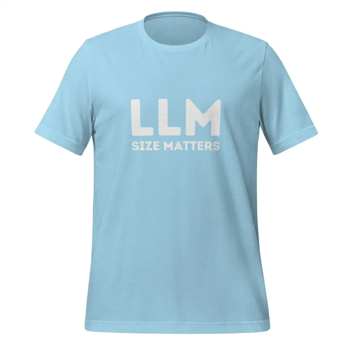 The Llm Size Matters T-shirt (unisex) Ocean Blue / m.