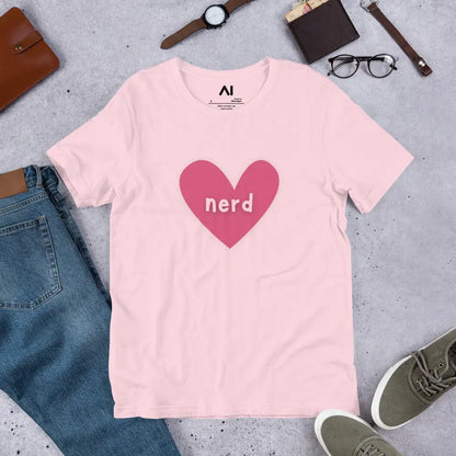 Love Nerd Heart T-Shirt (unisex)