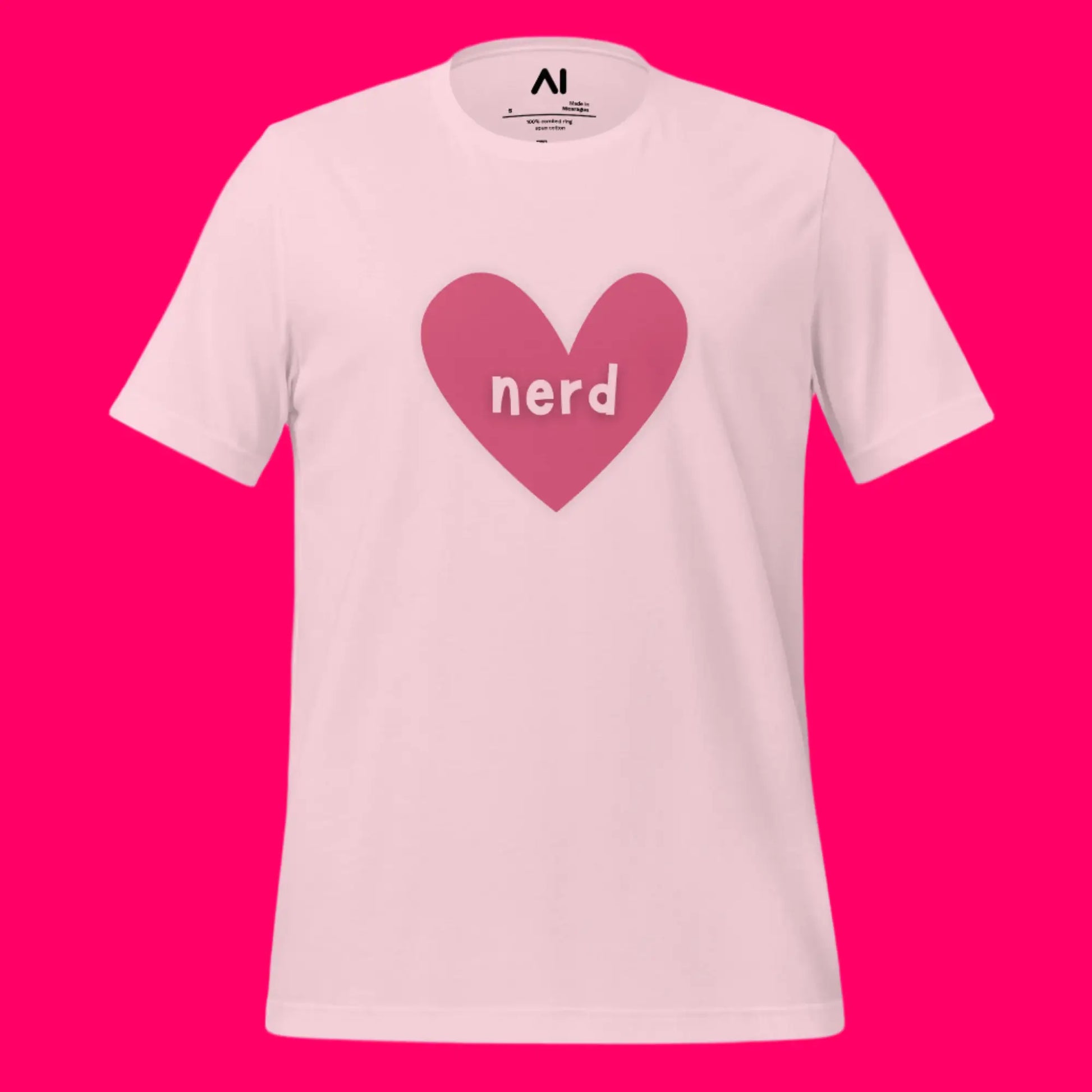 Love Nerd Heart T-Shirt (unisex)