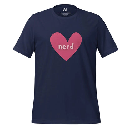 Love Nerd Heart T-Shirt (unisex) - Navy / M