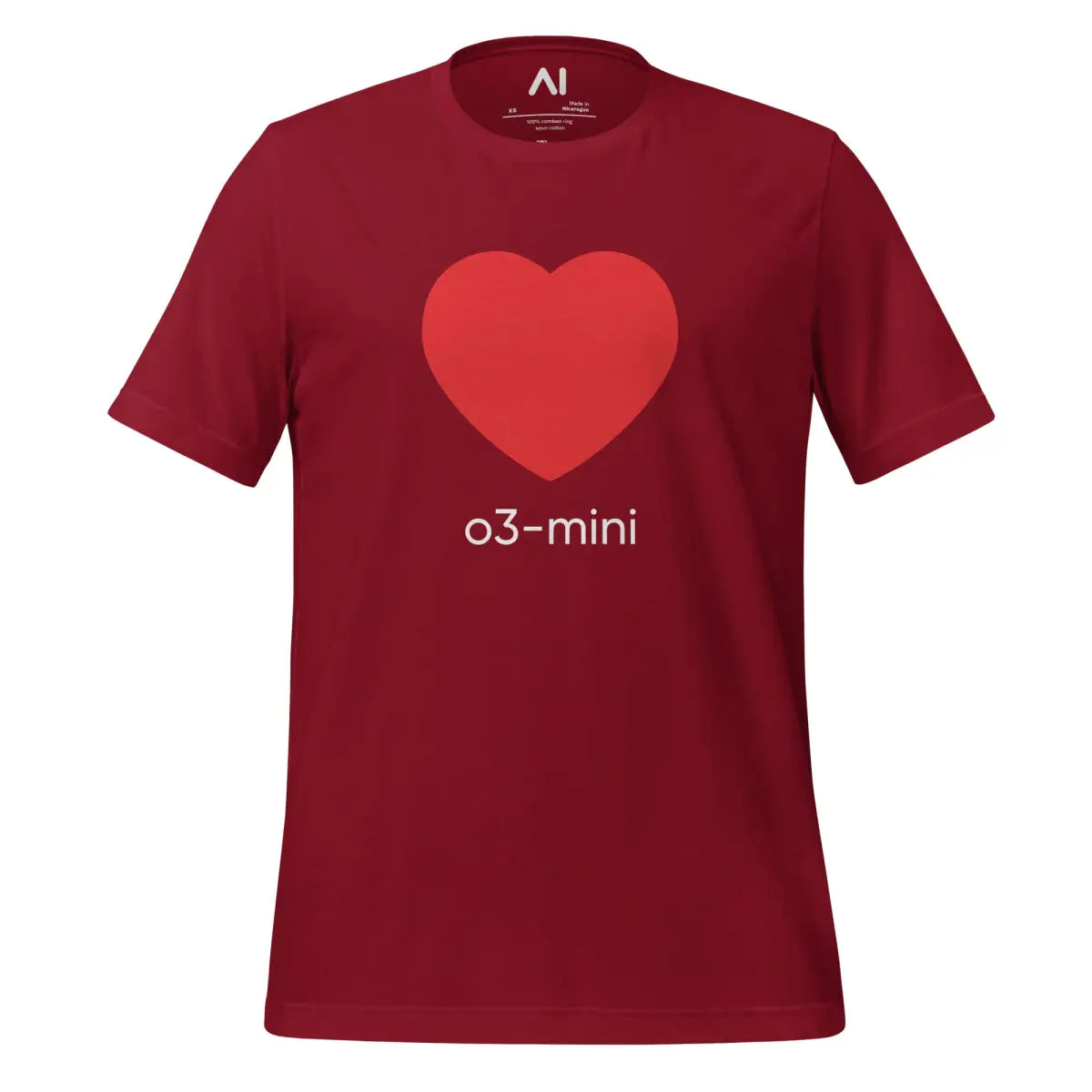 Love o3-mini T-Shirt (unisex) - Cardinal / M