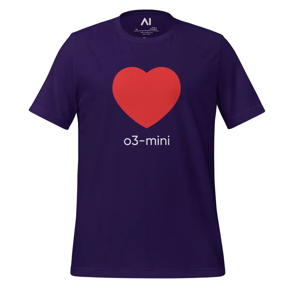 Love o3-mini T-Shirt (unisex) - Team Purple / M