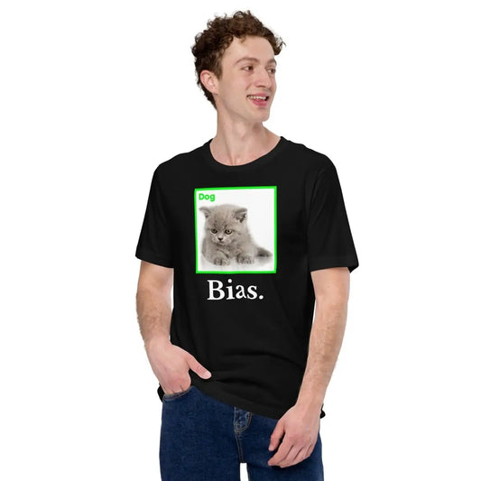 The Machine Learning Bias T-shirt (unisex).