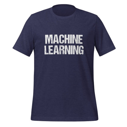 Machine Learning Distressed T - Shirt (unisex) - Heather Midnight Navy - AI Store