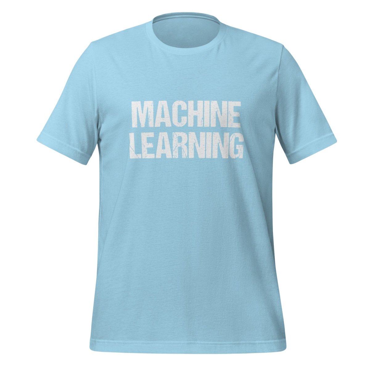 Machine Learning Distressed T - Shirt (unisex) - Ocean Blue - AI Store
