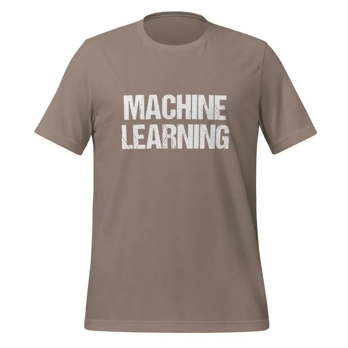 Machine Learning Distressed T-Shirt (unisex) - Pebble / M