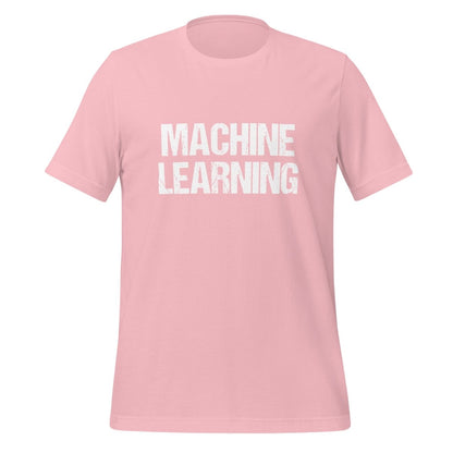 Machine Learning Distressed T - Shirt (unisex) - Pink - AI Store