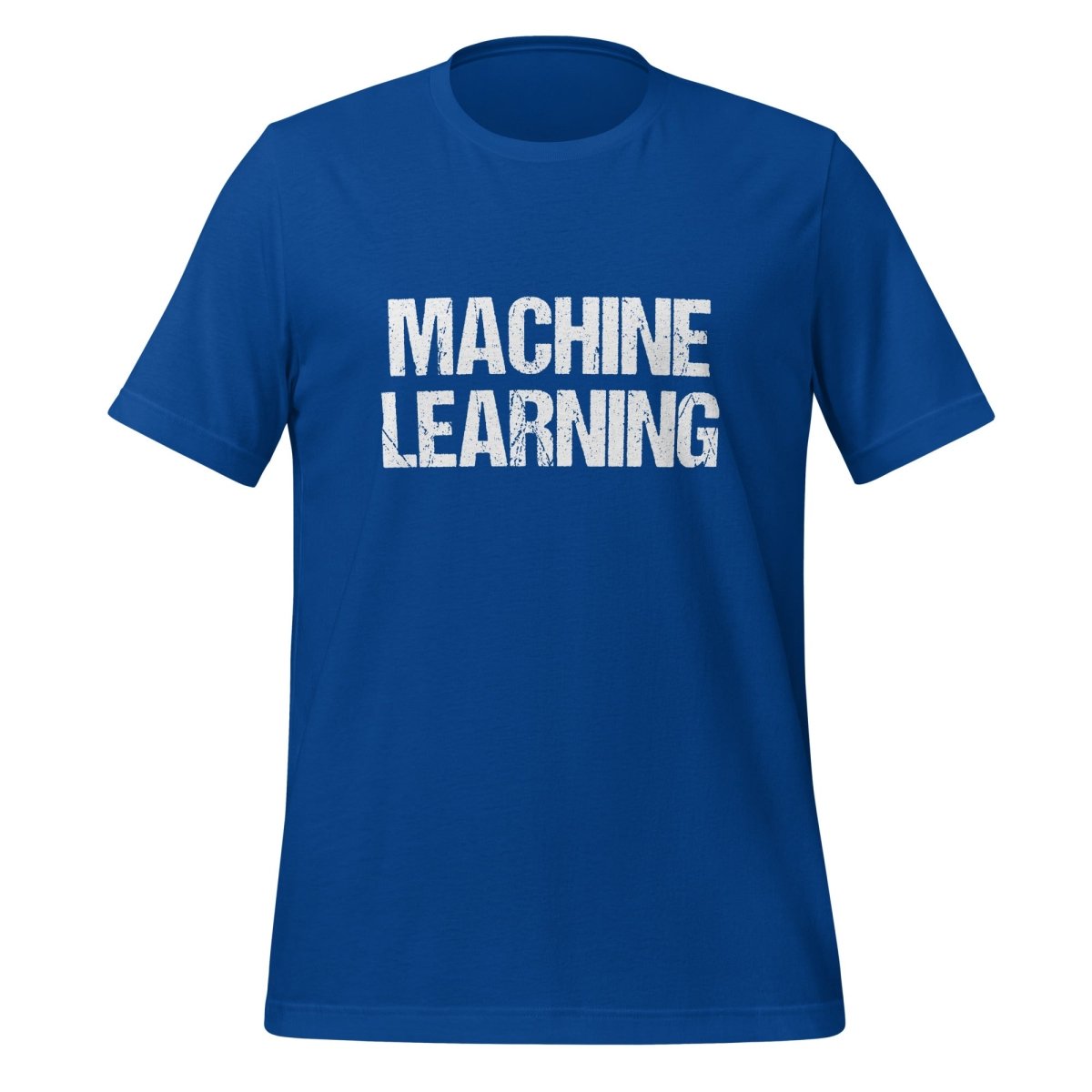 Machine Learning Distressed T - Shirt (unisex) - True Royal - AI Store