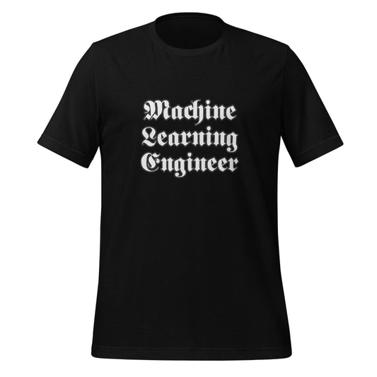 Machine Learning Engineer Gothic T-Shirt (unisex) - Black - AI Store