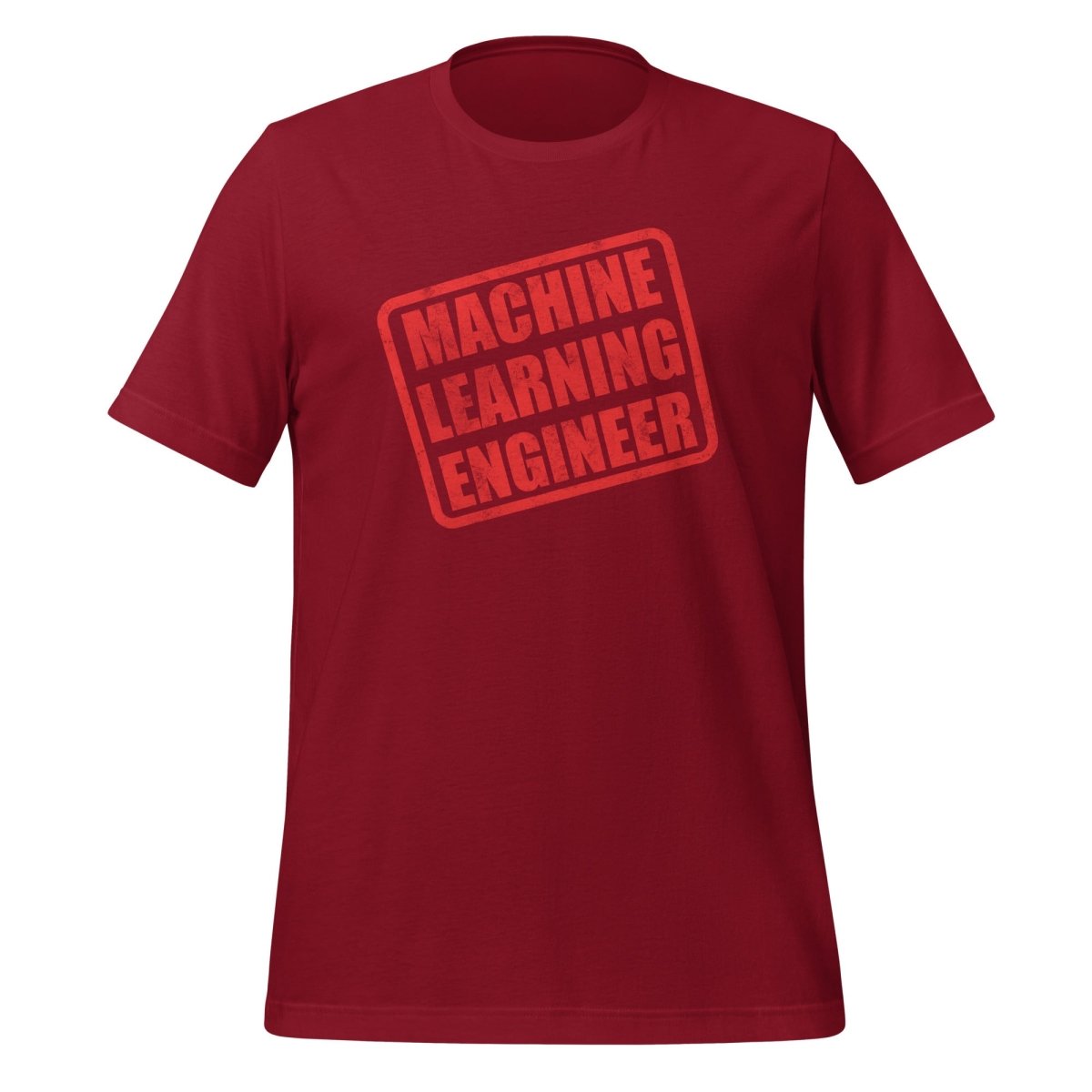 Machine Learning Engineer Stamp T - Shirt (unisex) - Cardinal - AI Store