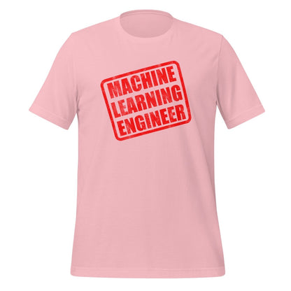 Machine Learning Engineer Stamp T - Shirt (unisex) - Pink - AI Store