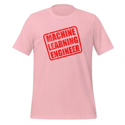 Machine Learning Engineer Stamp T-Shirt (unisex) - Pink / M