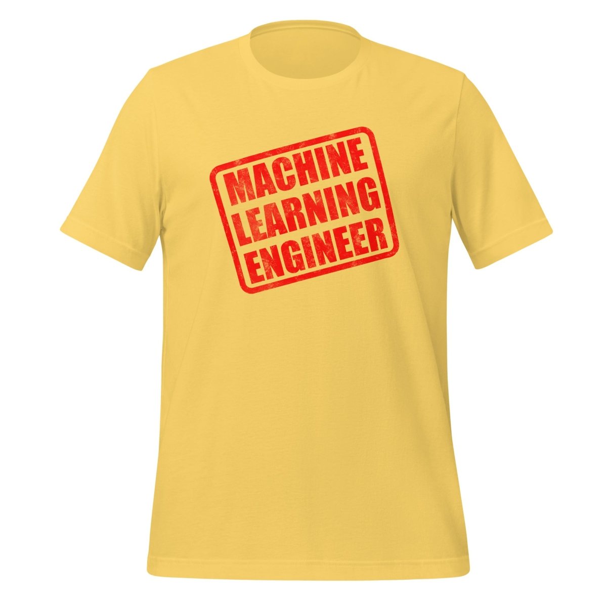 Machine Learning Engineer Stamp T - Shirt (unisex) - Yellow - AI Store