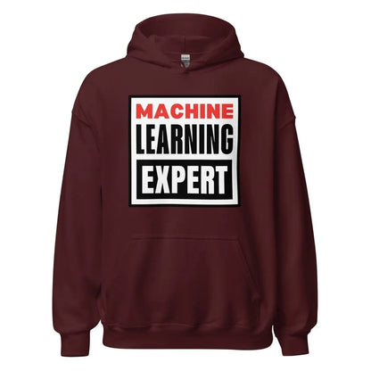 The Machine Learning Expert Vision Hoodie (unisex) Maroon / m.