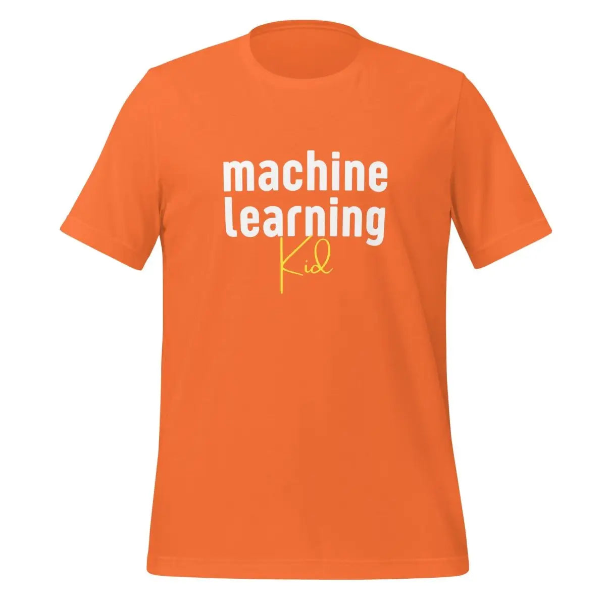 The Machine Learning Kid T-shirt (unisex) Orange / m.