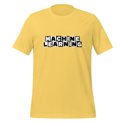 MACHINE LEARNING Network T-Shirt (unisex) - Yellow - AI Store