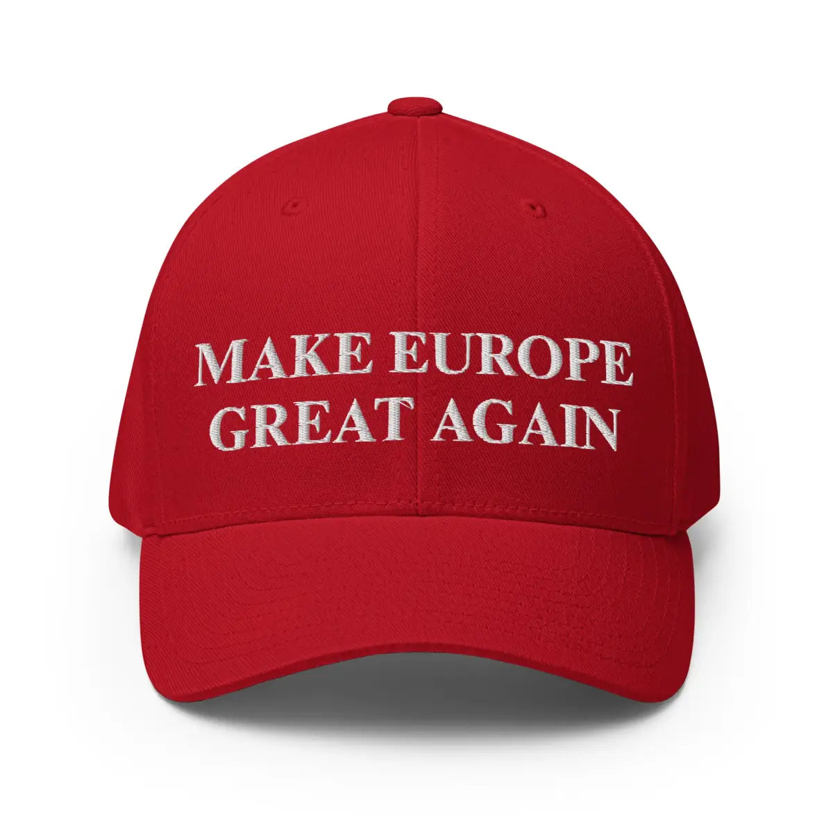 MAKE EUROPE GREAT AGAIN (MEGA) Closed-Back Baseball Cap - Red / S/M