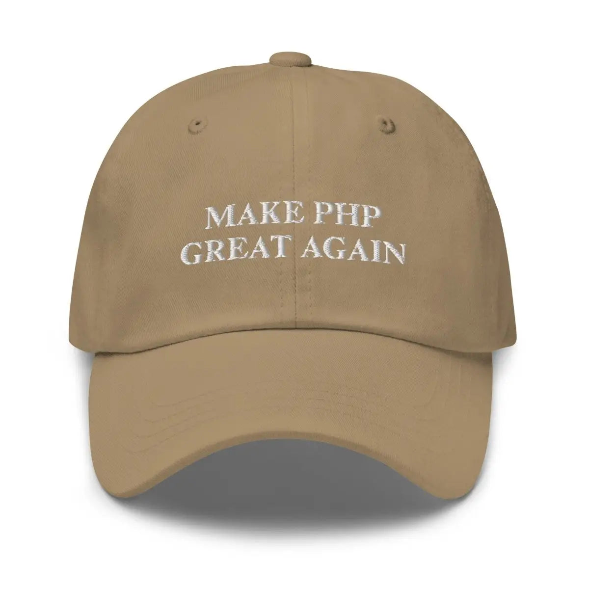 MAKE PHP GREAT AGAIN Embroidered Cap - Khaki