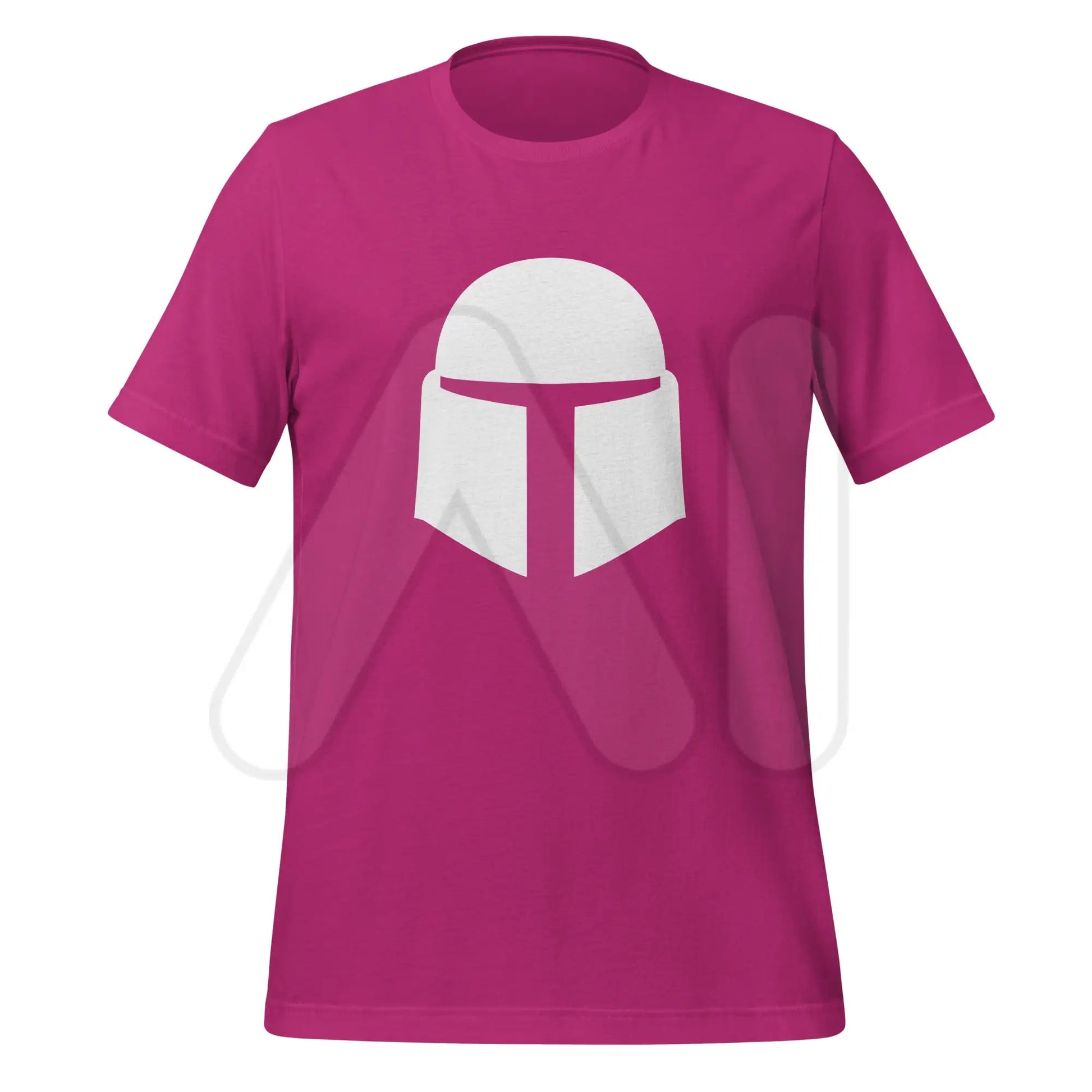 Mandalorian Helmet Icon T-Shirt (unisex) - Berry / M