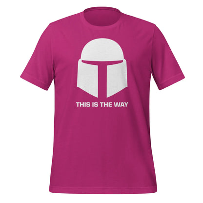 Mandalorian This Is The Way T-Shirt (unisex) - Berry / M