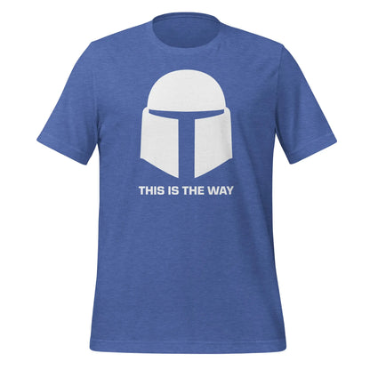 Mandalorian This Is The Way T-Shirt (unisex) - Heather True Royal / M