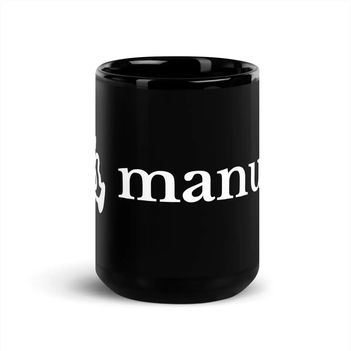 Manus AI Black Glossy Mug - 15 oz