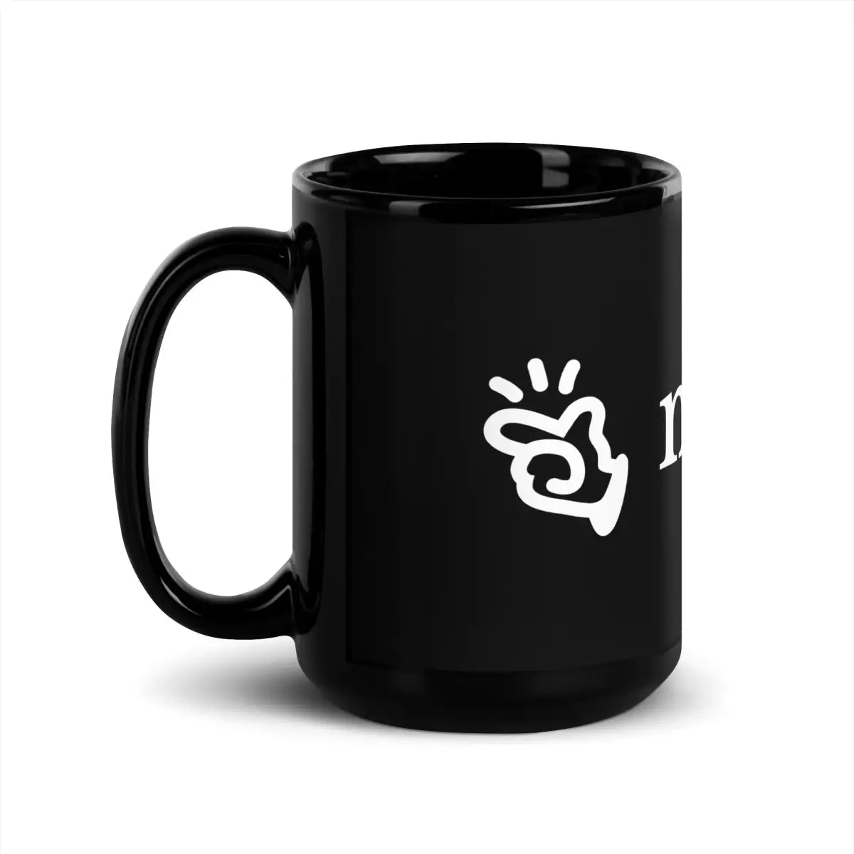 Manus AI Black Glossy Mug