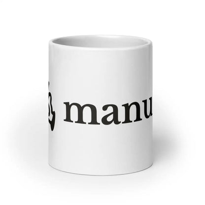 Manus AI White Glossy Mug - 20 oz