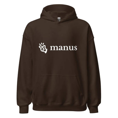 Manus Logo Hoodie (unisex) - Dark Chocolate / M